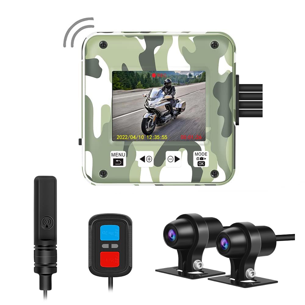 Amazon.co.jp: Motocam バイク用ドライブレコーダー 前後カメラ 2